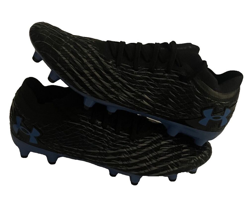UNDER ARMOUR SZ 8 Magnetico Pro 5 FG Black Soccer Cleats